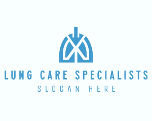 Medical Respiratory Lungs logo design