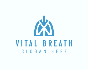 Lung - Medical Respiratory Lungs logo design