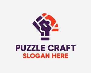 Pieces - Head Mental Puzzle logo design