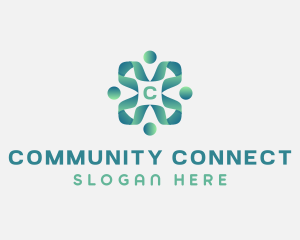 People Community Support logo design