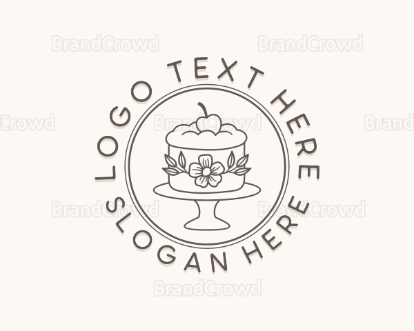 Dessert Cake Baking Logo