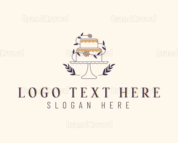 Sweet Wedding Cake Logo