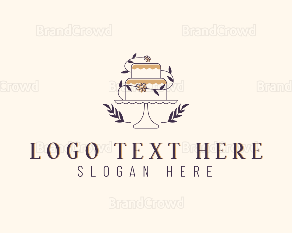 Sweet Wedding Cake Logo