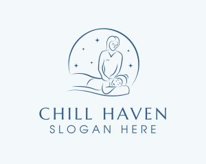 Blue Spa Relaxation logo design