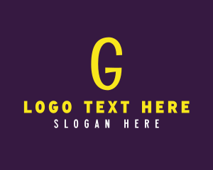 Bright - Bright Yellow G logo design