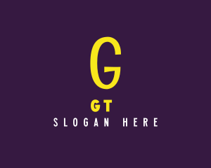 Bright Yellow G logo design