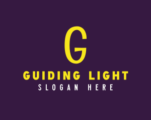 Bright Yellow G logo design