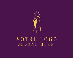 Woman Bikini Fashion Logo