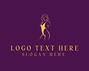 Woman Bikini Fashion Logo