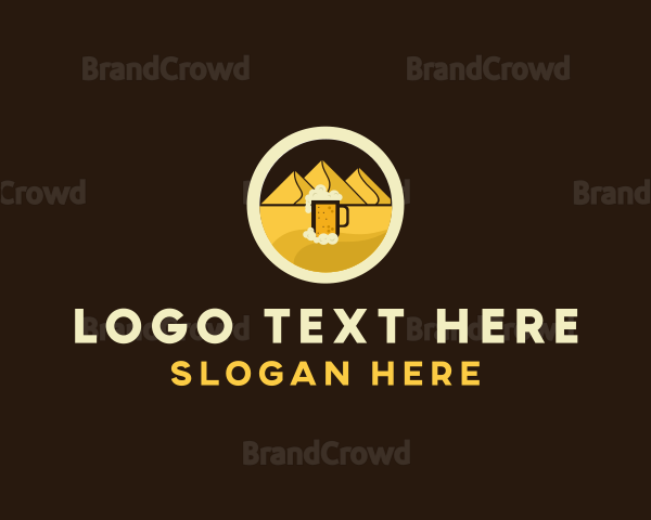 Desert Beer Beverage Logo