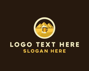Lager - Desert Beer Beverage logo design
