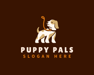 Cute Puppy Dog logo design