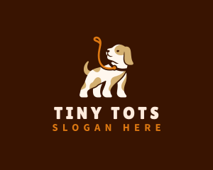 Kennel - Cute Puppy Dog logo design