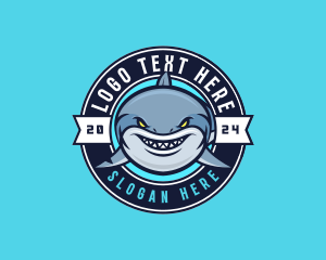 Marine - Wild Marine Shark logo design