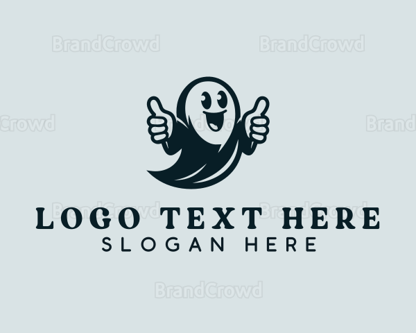 Spooky Ghost Costume Logo