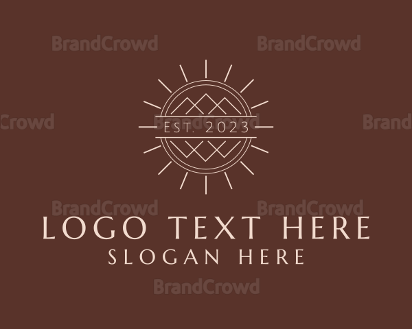 Luxe Glamping Travel Logo