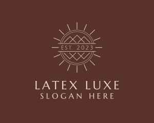 Luxe Glamping Travel logo design