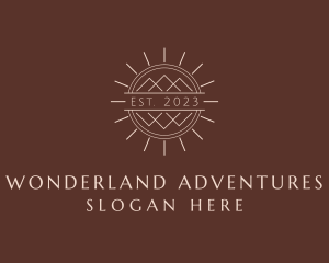 Luxe Glamping Travel logo design