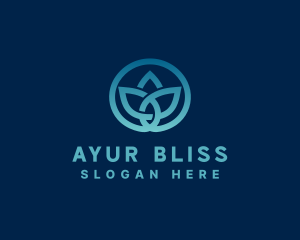 Ayurveda - Lotus Flower Wellness logo design