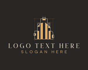 Apartment - Realty Building Architecture logo design