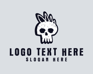 Skeleton - Dead Scary Skull logo design