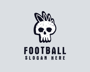 Dead Scary Skull Logo