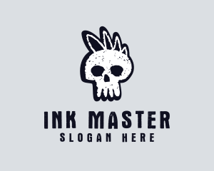 Tattooist - Dead Scary Skull logo design