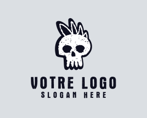 Skeleton - Dead Scary Skull logo design