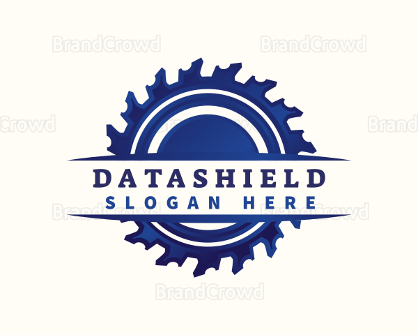 Saw Blade Industrial Logo