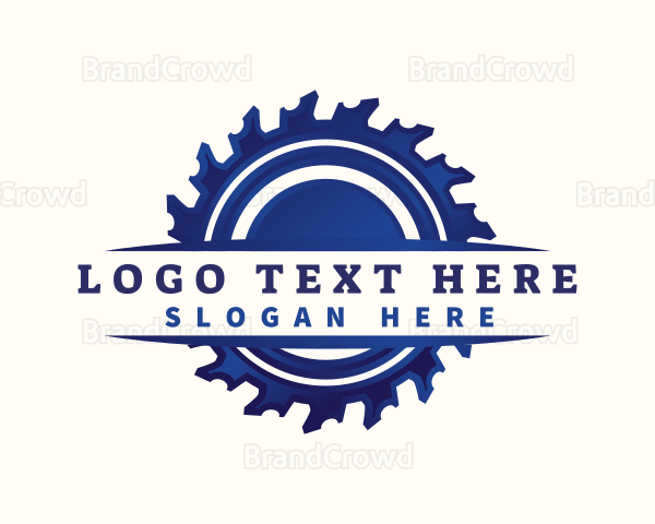 Saw Blade Industrial Logo