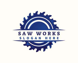 Saw Blade Industrial logo design