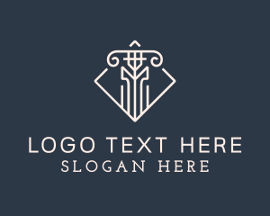 Beige - Column Law Firm logo design