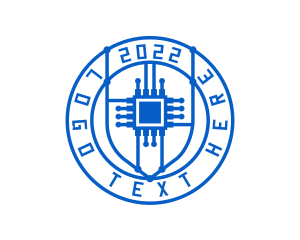 Defense - Microchip Processor Tech logo design