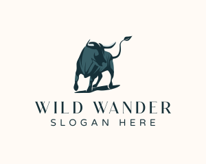 Wild Bull Animal logo design