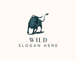 Wild Bull Animal logo design