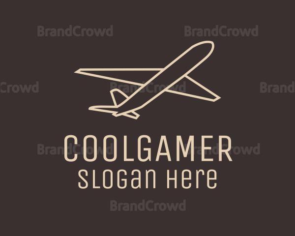 Travel Plane Outline Logo