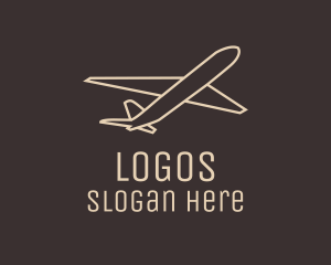 Travel Plane Outline Logo