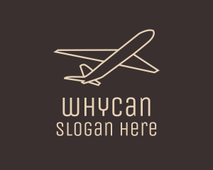 Travel Plane Outline Logo