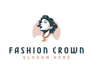 Hairstyle Woman Fashion logo design