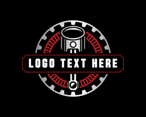 Engine - Piston Engine Maintenance logo design