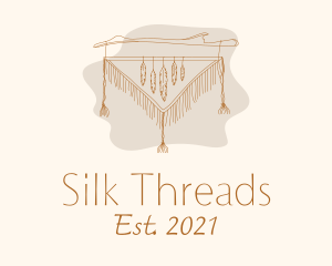 Woven Feather Tapestry  logo design