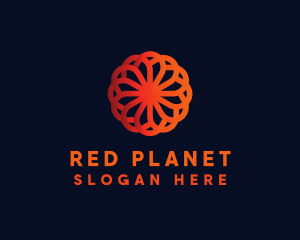 Red Flower Ring logo design