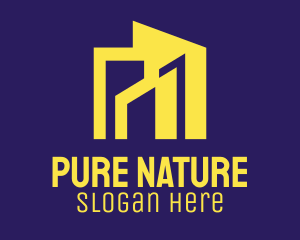 Modern House Building Logo