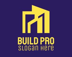 Modern House Building logo design