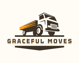 Trucking Construction Mover logo design