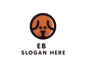 Puppy Dog Circle logo design