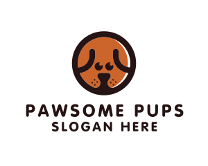 Dog - Puppy Dog Circle logo design