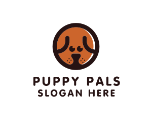 Puppy - Puppy Dog Circle logo design