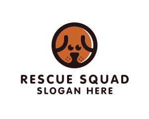 Rescue - Puppy Dog Circle logo design