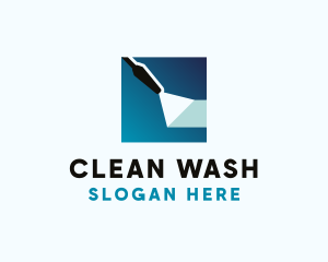 Gradient Pressure Washer Cleaning  logo design